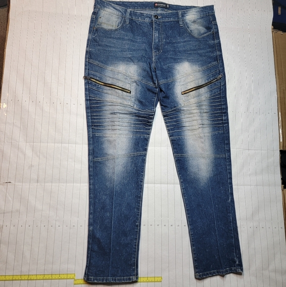 Vintage Southpole Y2K Jeans Baggy Skater Mens Size 40 Blue Distressed Hip Hop